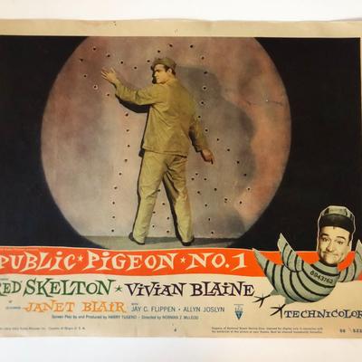 Public Pigeon No. 1  original 1956 vintage lobby card