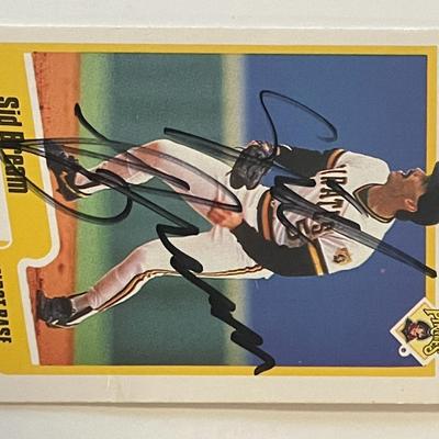 Pittsburgh Pirates Sid Bream 1990 Fleer #463 signed trading card