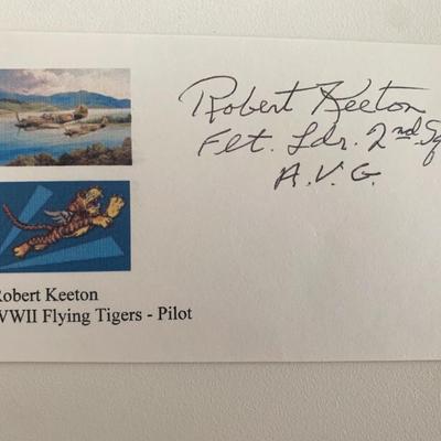 Robert Keeton signed card