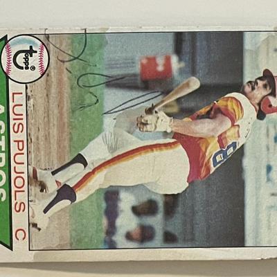 Houston Astros Luis Pujols 1979 Topps #139 signed trading card