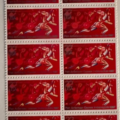 Pan American Games stamp sheet