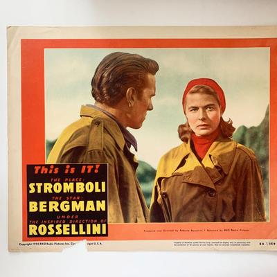 Stromboli original 1950 vintage lobby card
