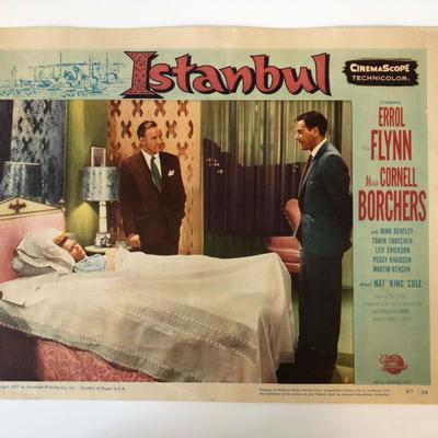 Istanbul original 1957 vintage lobby card