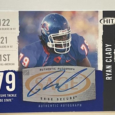 Ryan Clady signed autograph card