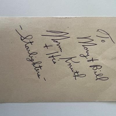The Starlighters original signature