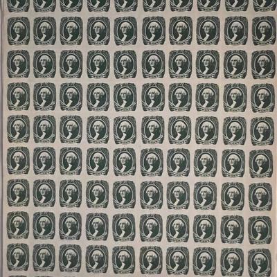 Confederate States 1938 Springfield facsimile stamp sheet. 5 sheets of 100. 9x11 inches