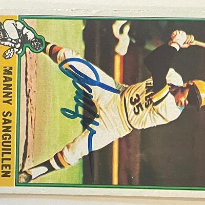 Pittsburgh Pirates Manny Sanguillén 1975 Topps #220 signed trading card