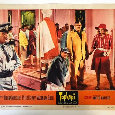 Topkapi  original 1964 vintage lobby card
