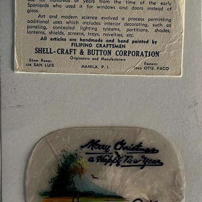 Filipino Chistmas Shell-Craft. 3x4 inches
