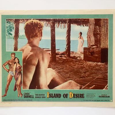 Island of Desire original 1952 vintage lobby card
