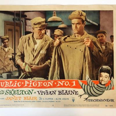 Public Pigeon No. 1  original 1956 vintage lobby card