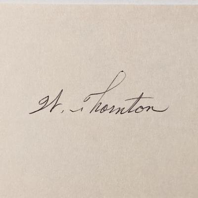 Astronaut William Thornton signature