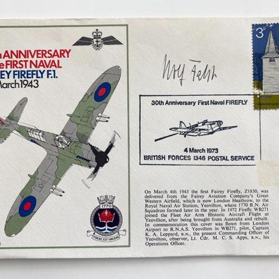 WWII 30th Anniversary First Naval Fairey Firefly  Signed Commemorative Cover