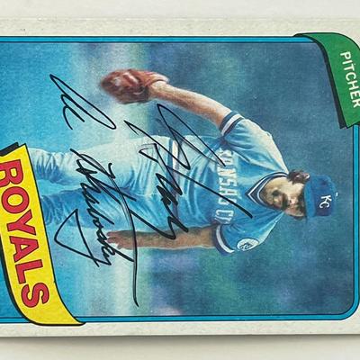 Kansas City Royals Al Hrabosky signed 1980 Topps #585 trading card