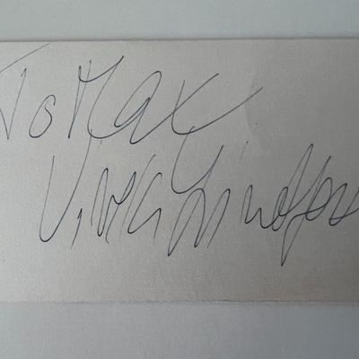 Actress Viveca Lindfors original signature