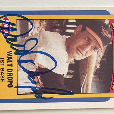 Orioles Walt Dropo signed Swell Baseball Greats #57 trading card