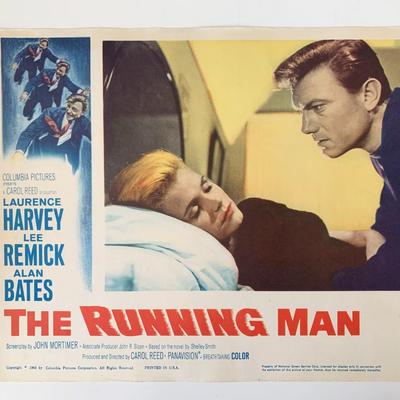 The Running Man original 1963 vintage lobby card