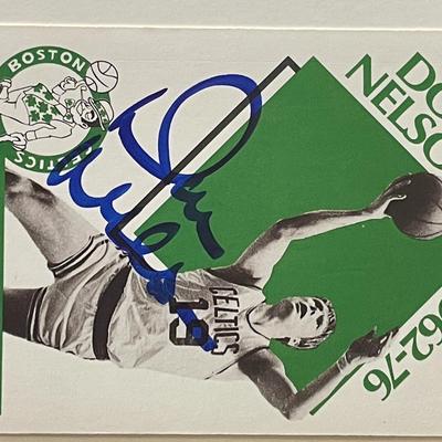 Boston Celtics Don Nelson 1990 NBA #345 signed trading card