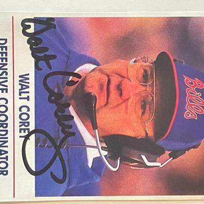 Buffalo Bills Walt Corey signed trading card