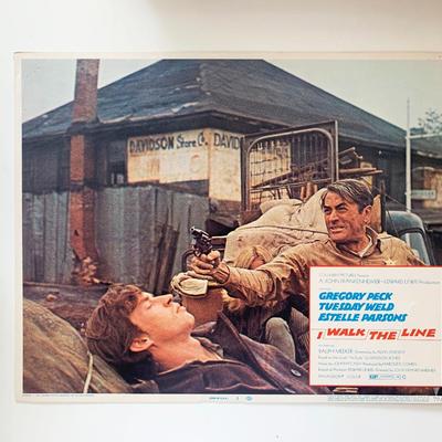 I Walk the Line original 1970 vintage lobby card