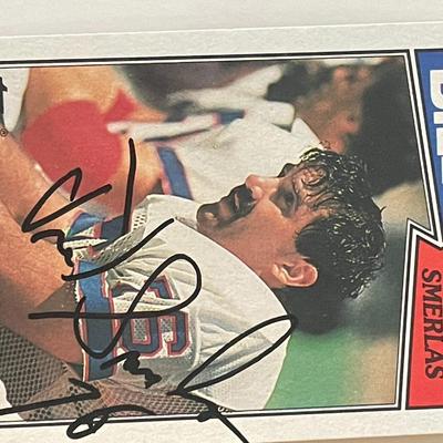 Buffalo Bills Fred Smerlas signed 1987 Topps #368 trading card