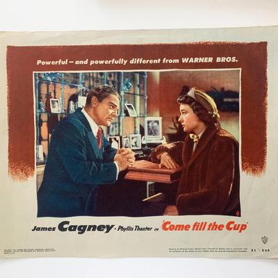 Come Fill the Cup 
original 1951 vintage lobby card
