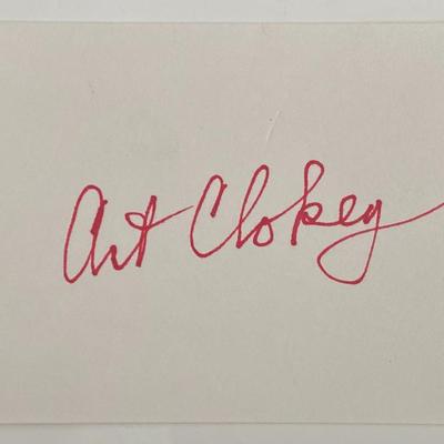 Art Clokey original signature