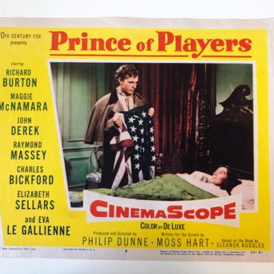 Prince of Players  original 1955 vintage lobby card