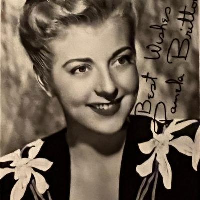 Pamela Britton facsimile signed photo. 3x5 inches