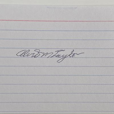 Allison Taylor original signature