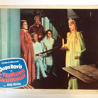 The Traveling Saleswoman original 1949 vintage lobby card
