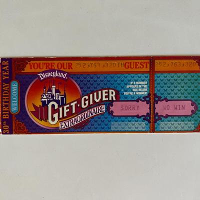 Disneyland admissions ticket- 1985
