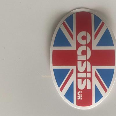 Oasis British Rock UK sticker