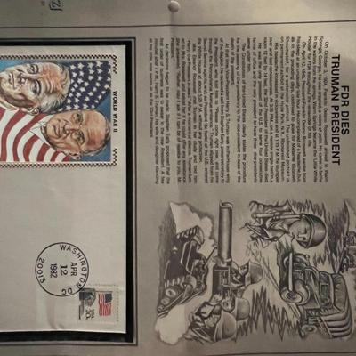 WW2 President Roosevelt/ President Truman FDC. 3x6 inches