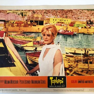 Topkapi  original 1964 vintage lobby card