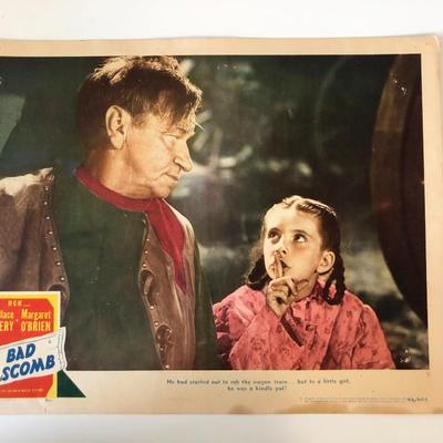 Bad Bascomb original 1946 vintage lobby card