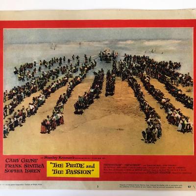 The Pride and the Passion original 1957 vintage lobby card