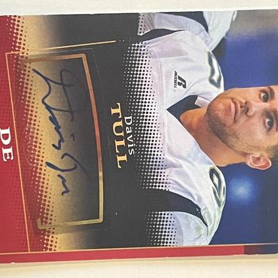 Davis Tull signed autograph card