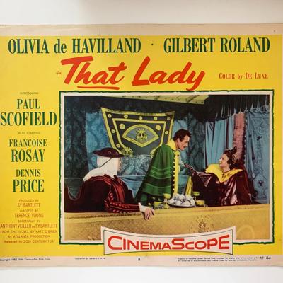 That Lady original 1955 vintage lobby card