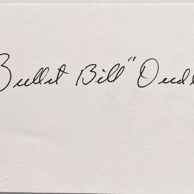 Football HOF Bullet Bill Dudley autograph