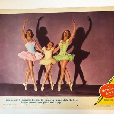 The Unfinished Dance original 1947 vintage lobby card