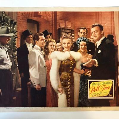 Doll Face original 1945 vintage lobby card