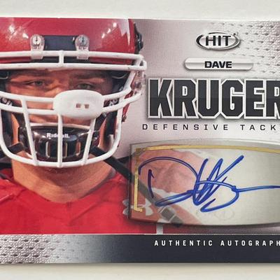 Dave Kruger signed 2013 Sage Hit #A145  trading card