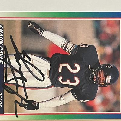 Chicago Bears Shaun Gayle 1990 Score #431 signed trading card