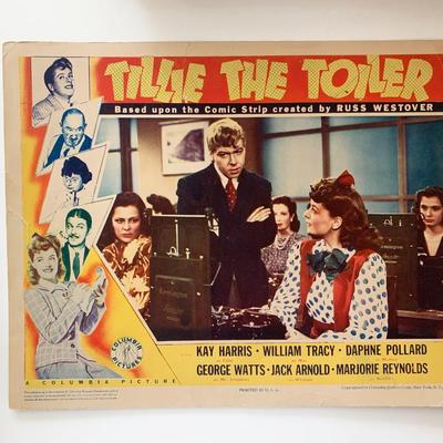Tillie the Toiler original 1941 vintage lobby card