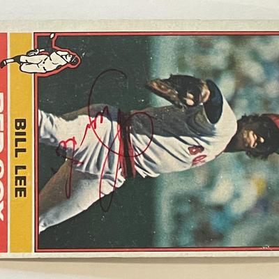 Boston Red Sox Bill Lee 1978 Topps #396 signed trading card