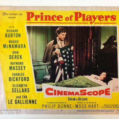 Prince of Players  original 1955 vintage lobby card