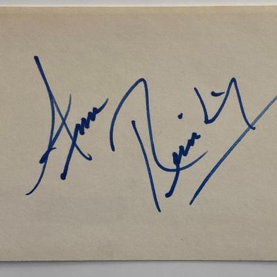Ann Reinking original signature
