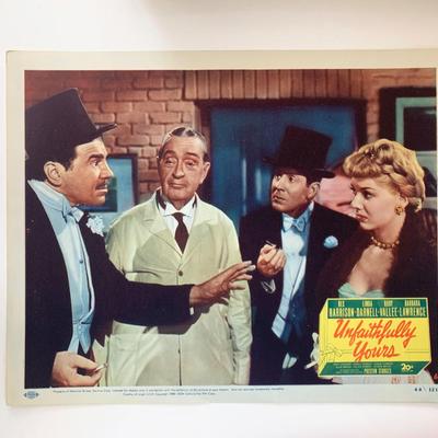 Unfaithfully Yours original 1948  vintage lobby card