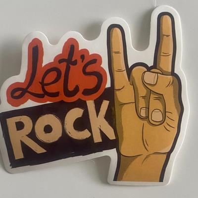 Let's Rock sticker